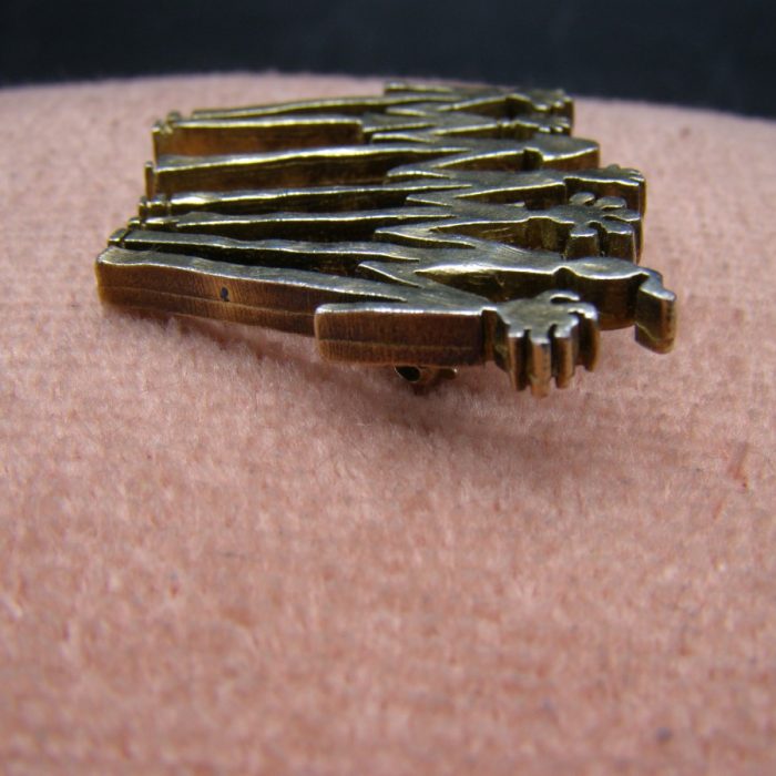 Broche Vintage Biche De Bere Moderniste - Numérotée 28/147 - Très Bon état